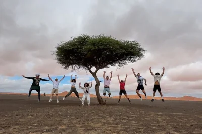 Feel the pulse of merzouga’s desert on a 4x4 day trip—visit erg chebbi dunes, meet berber nomads, hear live gnaoua music, includes hotel pickup & local guide.