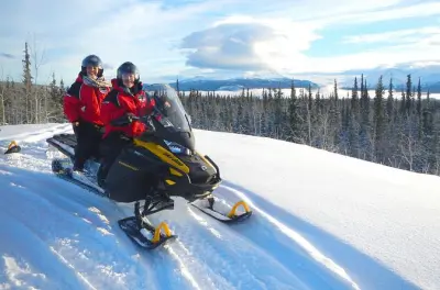Snowmobiling in Whitehorse: Half-day backcountry ride