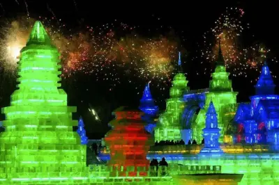 Harbin Eisfestival Silvester-Tour: Mitternachts-Countdown