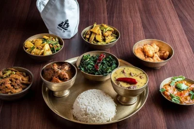 Experience a nepali cultural dinner at bhojan griha, kathmandu. enjoy local dishes, live folk dances, and music. includes hotel transfers. reserve your spot!