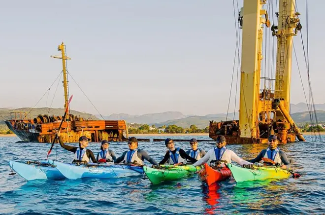 Westkreta Kajak: Schiffswrack Manassa Rose & Meeresgrotte entdecken