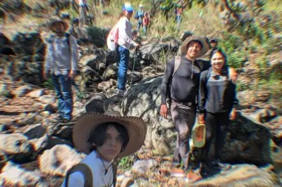 Trilha ao vulcão Palo Huérfano perto de San Miguel de Allende