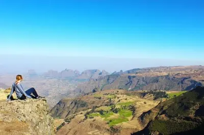 Montanhas Simien: Babuins gelada e vistas do escarpamento