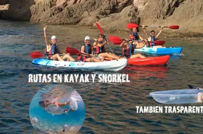 Snorkeling Cabo de Gata: Transparent kayak routes with guide