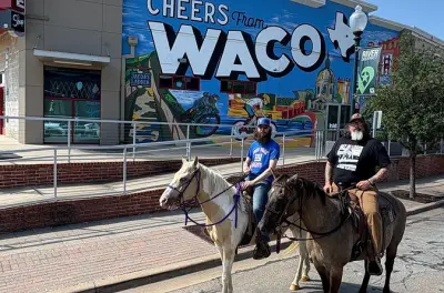 Horseback Riding in Downtown Waco on the Historic Chisholm Trail