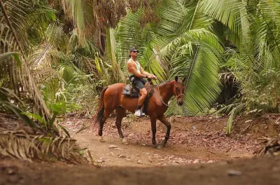 Randonnée à cheval à Sayulita : Jungle et plage