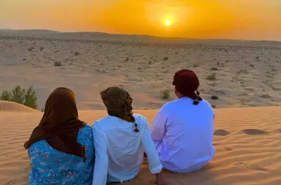 Coucher de soleil sur la Cité perdue d’Ubar depuis Salalah