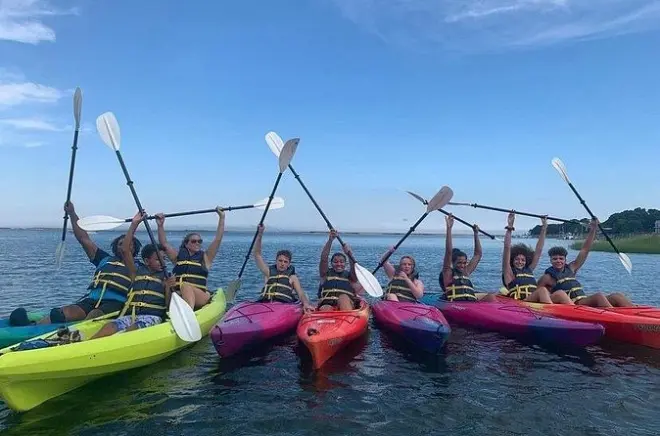 Kayaking in East Sandwich Great Marsh, Cape Cod