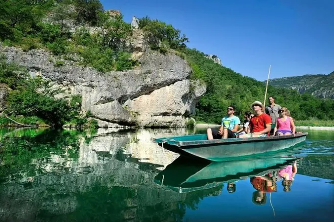 Gorges du Tarn Bootstour am Vormittag von Mende zum Point Sublime