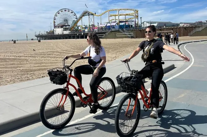 Venise et Santa Monica en vélo : Balade côtière avec guide français