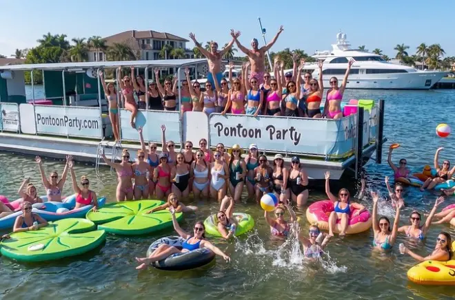 Fort Lauderdale Party Pontoon: Sandbar & Intracoastal Fahrt