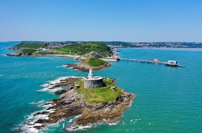 Penisola di Gower da Cardiff con scogliere e baia di Rhossili