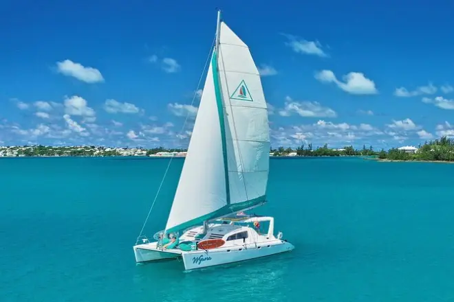 Snorkeling nas Bermudas: Aluguel privado de catamarã