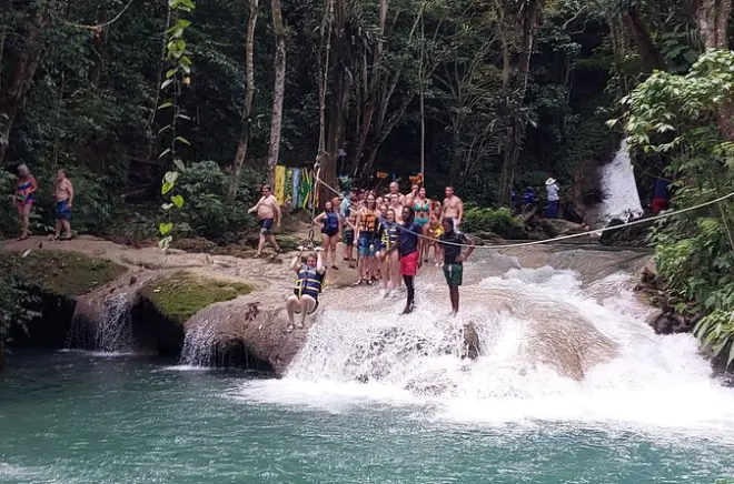 Blue Hole and Dunn's River Falls Private Tour from Ocho Rios