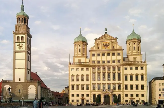 Augsburg passeio privado a pé: Da Fuggerei ao Schaezler Palais