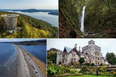 Victoria: Malahat Skywalk, cascada, castillo y picnic en playa