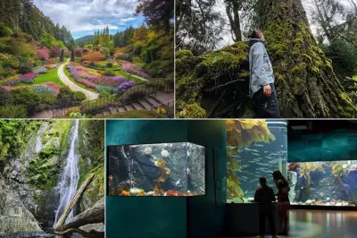 Victoria: Jardines Butchart, acuario y gigantes del bosque lluvioso