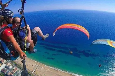 Parapente tandem depuis Side : Décollage le plus haut d'Alanya