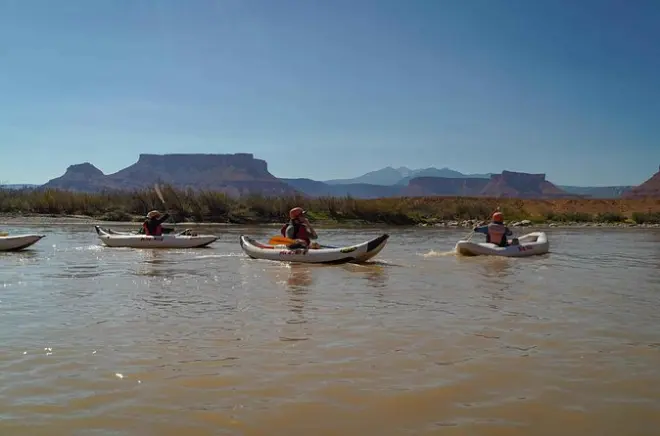 Kayak à Moab : Rapides de classe I-II sur le Colorado