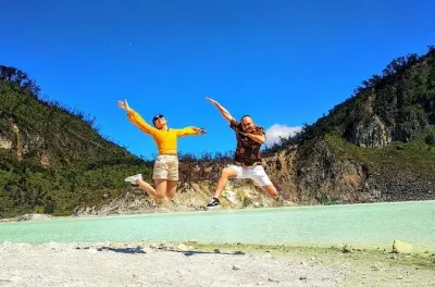 Kawah Putih Bandung: Lago volcánico y plantación de té