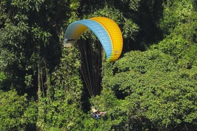 Voe sobre o cânion guacaica em um passeio privado de parapente saindo de guatapé. inclui transporte, guias especializados e 12-15 minutos no ar. reserve seu voo agora!