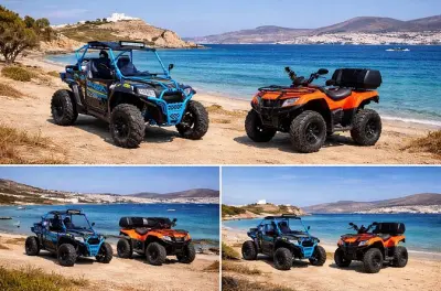ATV riding in Paros: Off-road paths and Cyclades beaches