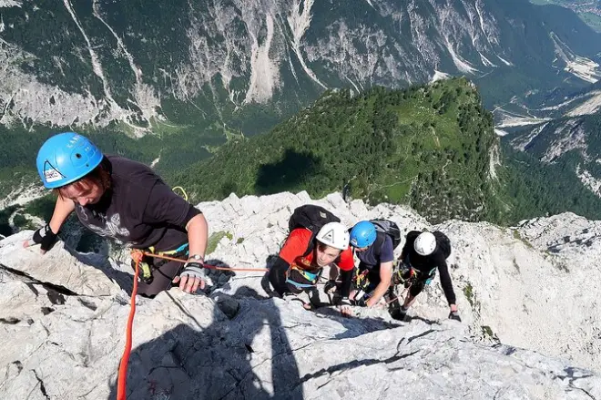 Aufstieg Mala Mojstrovka über Hanzova-Route in Julischen Alpen
