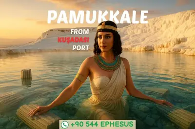 Tour privado a Pamukkale e Hierápolis saindo do porto de Kusadasi