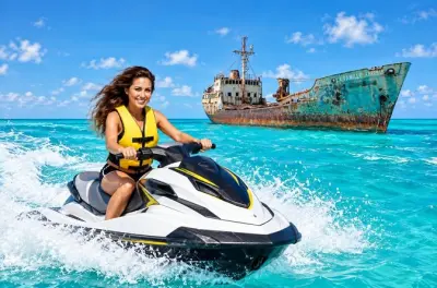 Snorkeling a Providenciales: Jet ski fino al relitto