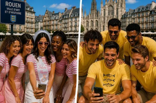 Rouen team challenge game: Smartphone scavenger hunt for groups