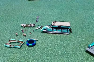 Crab Island Pontoon Charter: Private Boat for 18