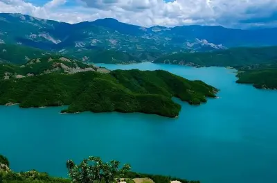 Bovilla Lake hike from Tirana: Turquoise waters & mountain views
