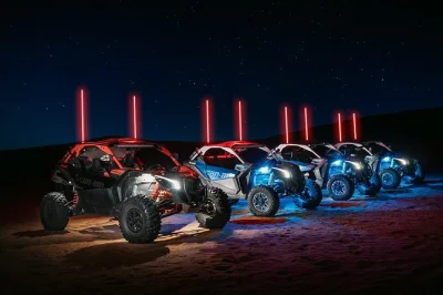 Vive la emoción de un tour nocturno en buggy en dubai: conduce potentes 4x4 bajo las estrellas con guía local, recogida en hotel y todo el equipo de seguridad incluido.