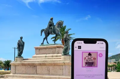 Caça ao tesouro no smartphone para despedida em Ajaccio