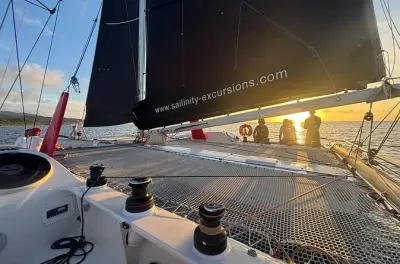 Private Sunset Cruise Raiatea: 100% sailing, just your group