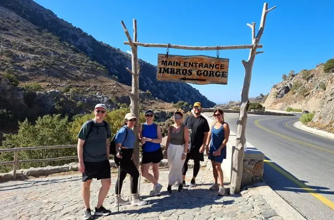 Gorges d’Imbros près de Chania, randonnée privée en petits groupes