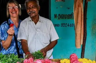 Munnar : Balade dans les plantations de thé, village et marché