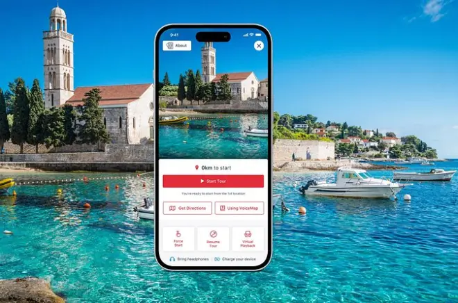Visite guidée audio à pied : La vieille ville de Hvar