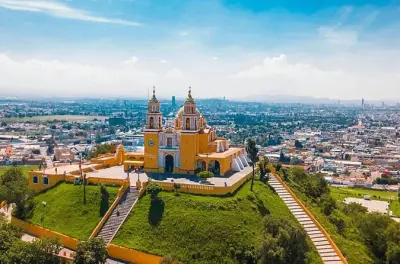 Tour Puebla Cholula Tonantzintla : Architecture coloniale
