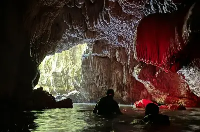 Flusshöhlen-Schwimmen in Puerto Rico: 3 Höhlen und ein Wasserfall