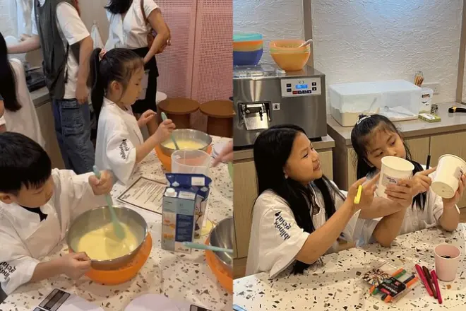 Laboratorio di gelato a Johor Bahru: Prepara il gelato italiano
