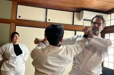 Lezione di karate a Kagoshima: Rompere tavole con un campione