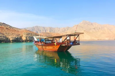 Experience a musandam overnight dhow cruise with snorkeling, swimming near telegraph island, bbq dinner, and camping under the stars. book your spot now.