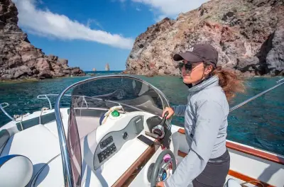Lipari private boat tour with snorkeling: Caves and quiet bays