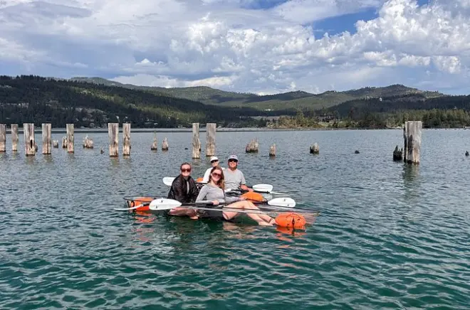 Kayak a Somers Bay: Kayak trasparente sul lago Flathead