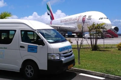 Book a private minibus transfer from mauritius airport to your hotel. easy online booking for families & groups. 24/7 service, instant confirmation.
