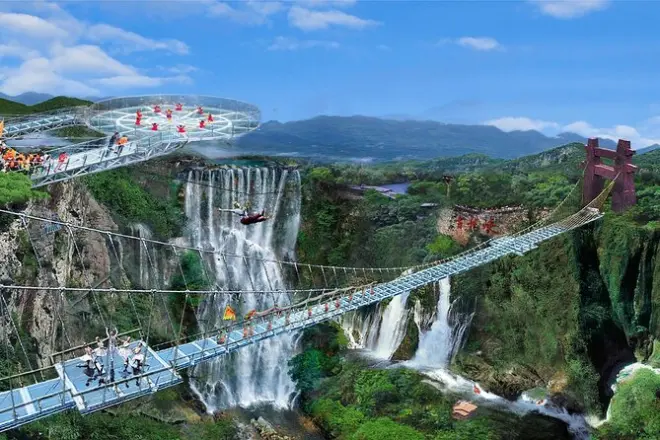 Gulong-Schlucht Glasbrücke ab Guangzhou: Privater Tagesausflug