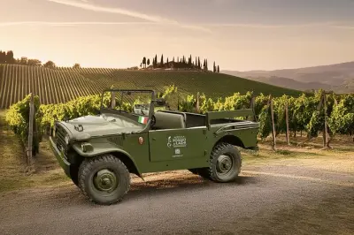 Degustazione vini e pranzo toscano tra i vigneti del Chianti in Jeep