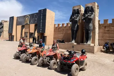 Quad d’Ait Benhadou aux studios de Ouarzazate, lieux de tournage