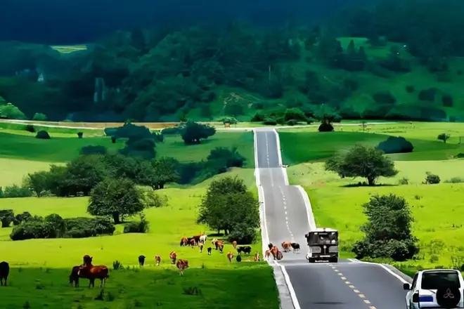 Randonnée à cheval à Chongqing : Trois ponts naturels et montagne fée